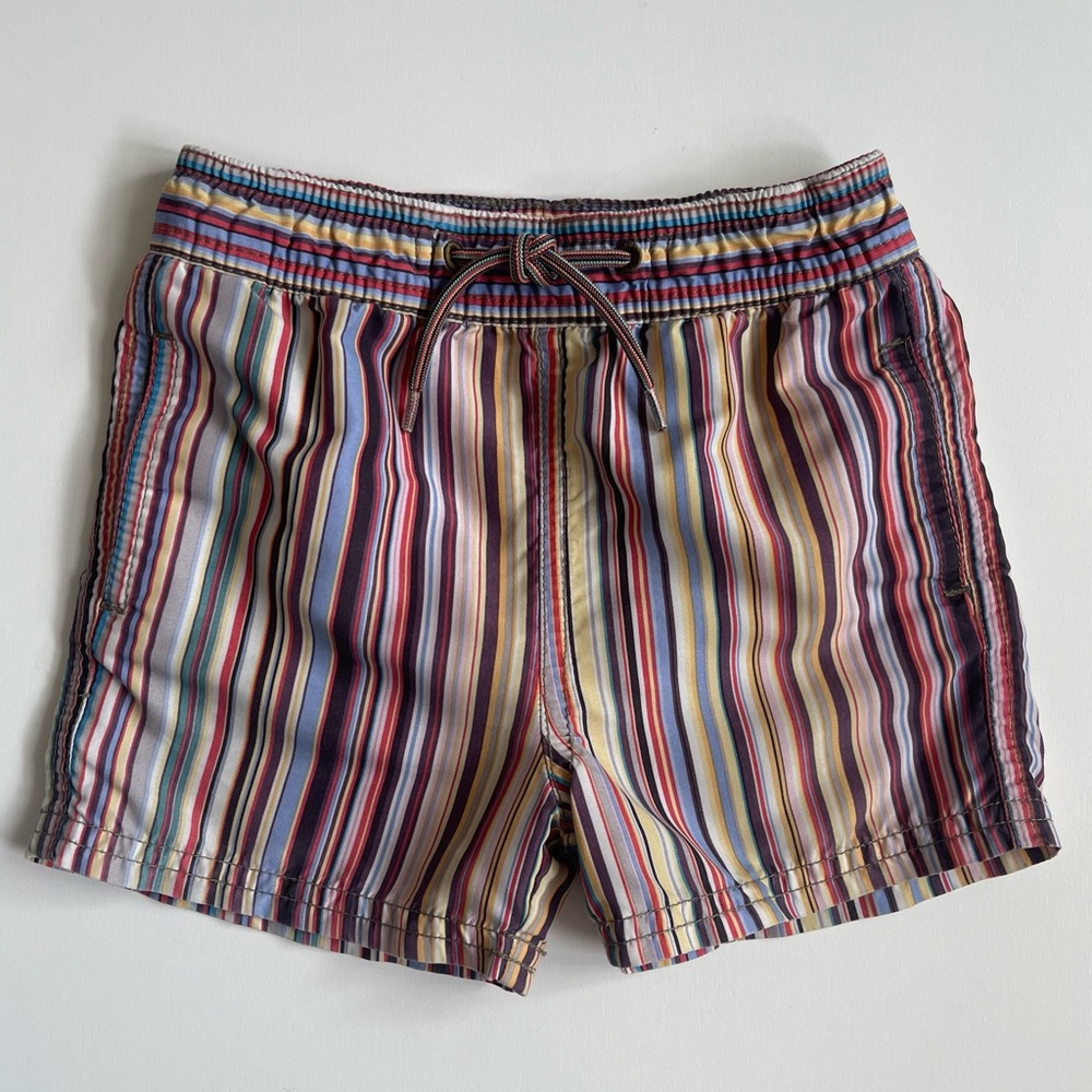 Paul Smith Junior Boys Classic Signature Striped Swim Shorts - Size 18M